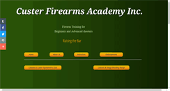 Desktop Screenshot of custerfirearmsacademy.com